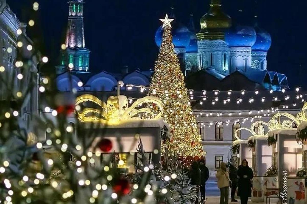 Новогодняя ночь в Казани.