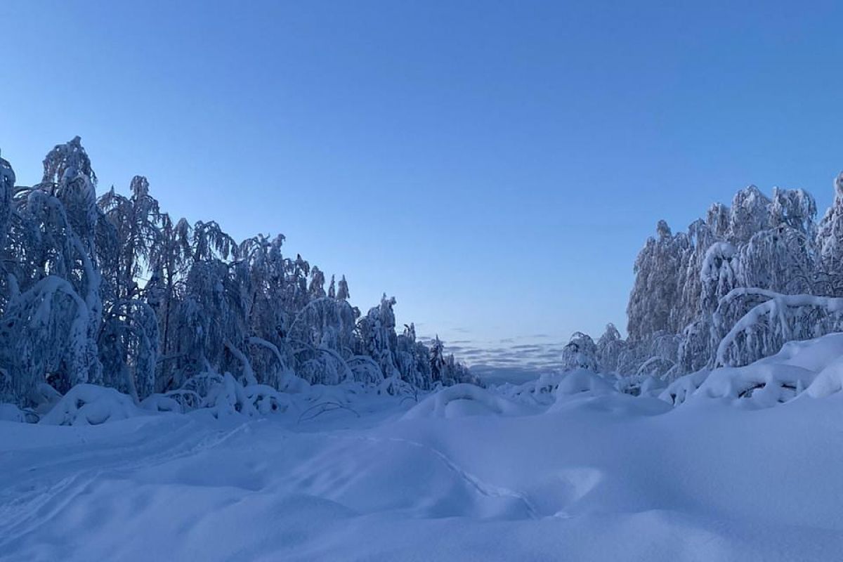 На дно Пермского моря (Каменный город и  Усьвинские столбы на снегоходе")